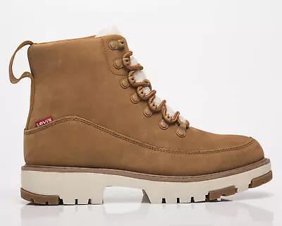 Levi's Solvi High Women's Tan Brown Casual Suede Leather Lifestyle Shoes Boots • $98