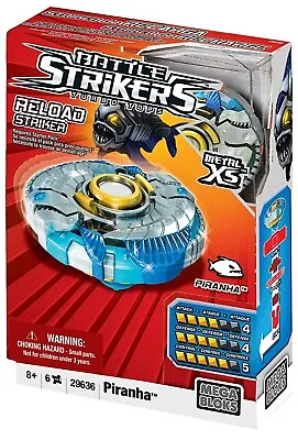 Mega Bloks Magnext Battle Strikers Turbo Tops Metal XS - Piranha • £10.99