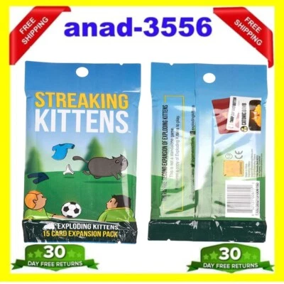 $13.57 • Buy Exploding Kittens Streaking Kittens Expansion Card Game Brand New