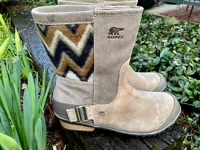 Sorel Slim Shortie Women's US Size 7 Tobacco Indian Blanket Waterproof Boots~NEW • $29.99