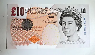 Bank Of England £10 Ten Pound Note 2000 ~ Lowther ~ Prefix AA39 • £27.50