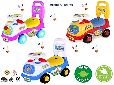 £24.90 • Buy Kids First Ride On Cars Girls Boys Push Along Musical Car Infant Walker Genuine