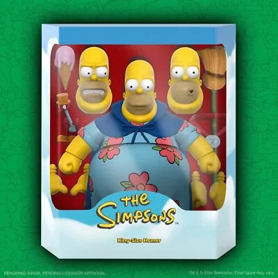 SUPER7 • Ultimates • Deluxe • KING SIZE HOMER • The Simpsons • 7 In • Ships Free • $71.55