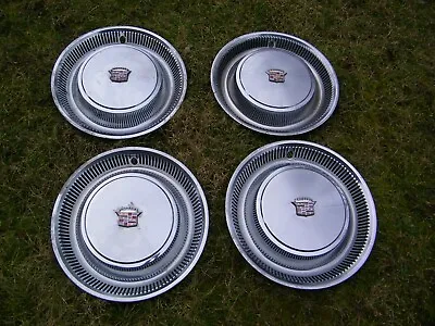 4 Vintage OEM 1974-79 Cadillac Calais Deville 15  Hubcaps Wheel Covers • $320.69