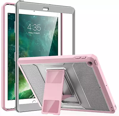 MoKo IPad 9.7 2018/2017 Case Shockproof Hybrid Gray/Pink • $24.49