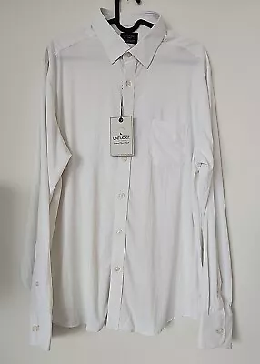 NWT UNTUCKit Gironde Shirt Adult Large White Button Long Sleeve Stretch Read Des • $34.20