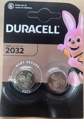 Duracell CR2032 3v LITHIUM Coin Cell Batteries (pack Of 2) Expiry Date 2032 • £2.59
