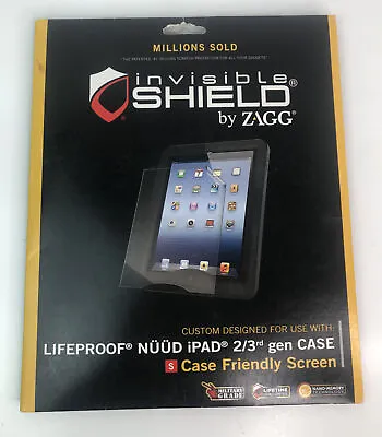 $18 • Buy Invisible Shield By ZAGG Custom-made For Lifeproof Nüüd IPad 2/3rd Gen Case