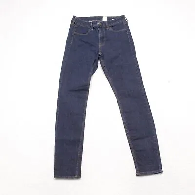 H&M &Denim Women's Size 27 Blue Skinny Ankle Dark Wash Cotton Blend Stretch Jean • $12.59