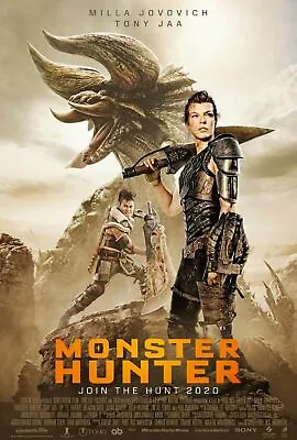 Monster Hunter Movie Poster (20x30) - Milla Jovovich Tony Jaa Ron Perlman V2 • $20.99