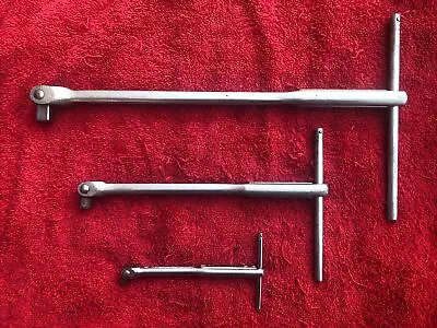 CRAFTSMAN =V= Series 1/4 3/8 & 1/2 In Drive 3 Piece Breaker Bar Set  Forged USA • $69.99