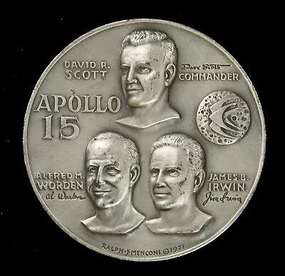 Apollo 15 Silver Medal 4.45 Troy Oz .999 Medallic Art Co. #8891 ~Roving Vehicle • $199.95