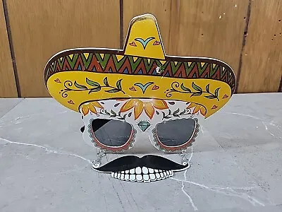 Day Of The Dead Dia De Los Muertos Sunglasses W/ Mustache Prop Gag  • $7.87