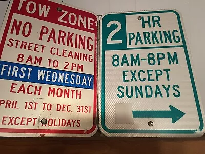 “Replica” Street Parking Sign Wall Art Hanging Street Sign Wall Trendy Vintage • $119.99