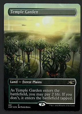 ***FOIL Borderless Temple Garden*** MTG Unfinity Magic Kid Icarus • $6.50