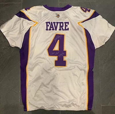 Game Worn Used Brett Favre Signed Photomatched Minnesota Vikings Jersey • $7799.99