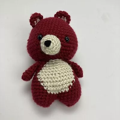 Handmade Red Mini Teddy Bear • $9.99