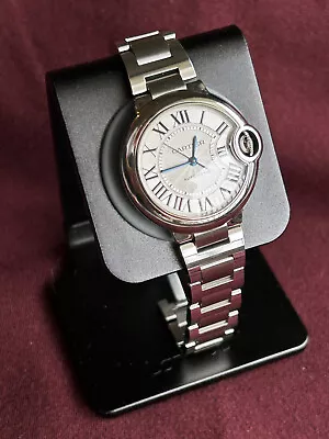 Cartier Ballon Bleu Silver Women's Watch 33mm Steel Automatic Midsize W6920071 • $1210