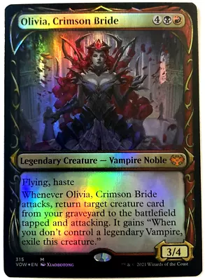 MTG Olivia Crimson Bride *SHOWCASE FOIL* Innistrad: Crimson Vow 315 NM • $20