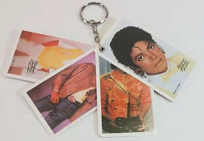 Vintage 1980's Michael Jackson Key Chain Thriller Cards Retro Photos • $9.41