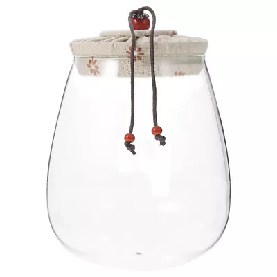 Kitchen Counter Canisters Tea Dispenser Glass Jar Busey • £13.95