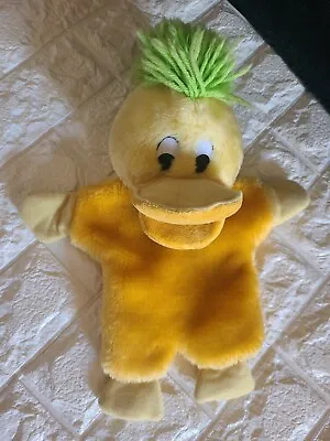 Vintage Edd The Duck Hand Puppet Soft Plush Toy BBC 1990 13” VGC • £10