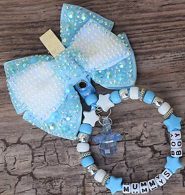 £6.99 • Buy Personalised Stunning Pram Charm In Blue For Baby Boys Ideal Gift