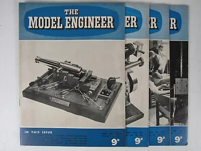 The Model Engineer Magazine May 1953 Lot Of 4 Steam Mechanical Engineering • $20