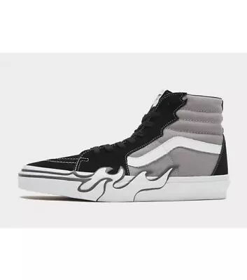 Vans Sk8-Hi Flames Shoes Sneakers Mens RRP $160 Canvas & Suede Skateboard US7 • $99.99