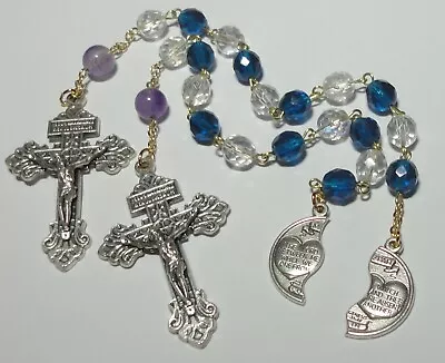 Set Of 2 Miz Pah Coin Single Decade Rosaries For Parted Couples Friends Family • $29.99