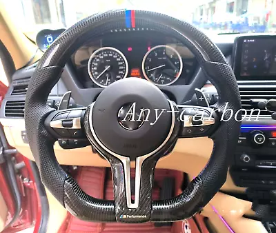 Real Carbon Fiber Steering Wheel Skeleton For BMW M1 M2 M3 M4 M5 M6 X5 F80 F82 • $350