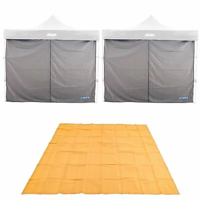 $101.88 • Buy 2x Adventure Kings Gazebo Side Wall 3x3m Waterproof + Mesh Flooring 3x3m Camping