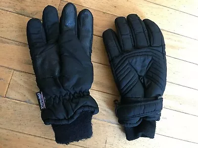 Thinsulate Mens Womens Unisex Black Gloves Medium M • $4.90