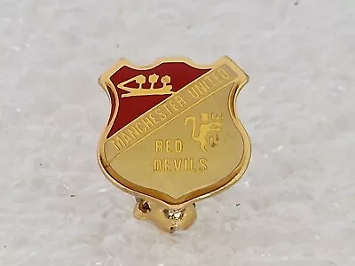 Manchester United Classic  Shield Red Devil's Pin Badge MUFC Man Utd Man U Rare  • £9.99