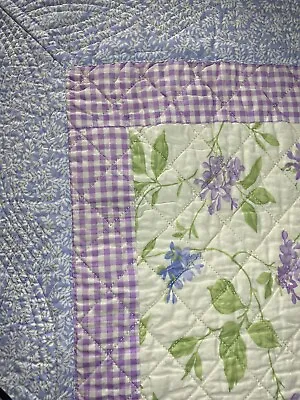 Martha Stewart Collection Quilt Twin Floral Nouvelle Lattice 68 X 86 Cotton NEW • $67.99