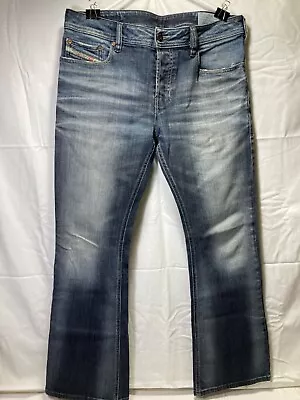 Diesel Zathan Stretch Weathered Regular Bootcut Mens Jeans Size 31x30 • $47.99