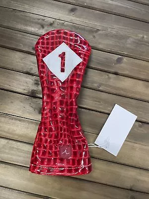 New Iliac Golf Vintage Driver Headcover Red Croc And White 2020 • $69
