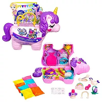 Polly Pocket Unicorn Party Surprise Playset Multicolour Learning Educational Toy • £24.06