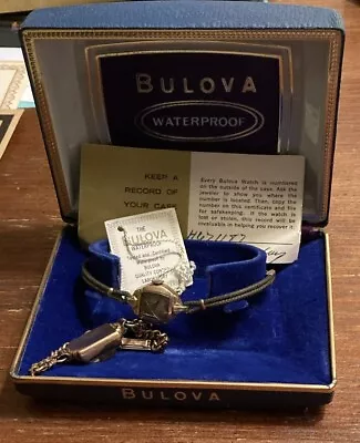 Vintage Bulova Ladies Watch (with Box And Paperwork Hamilton Watch Untested) • $38.95