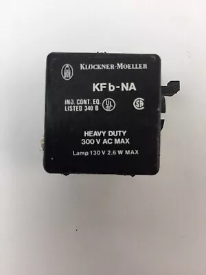 Klockner Moeller Kfb-na Contact Block With Lamp Holder Heavy Duty 300vac • $15