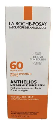 La Roche-Posay Anthelios Melt-In Milk Sunscreen CELL-OX Shield SPF 60 3 Oz-NIB • $21.99