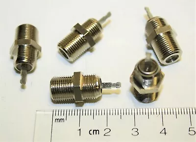 5 Pieces F-Type Female Chassis Mount F-61 Connectors • $7.36