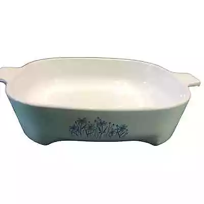 Corning Ware Sears Model 8467310 Blue Daisy 8.5 Inch Microwave Browning Dish VTG • $10.25