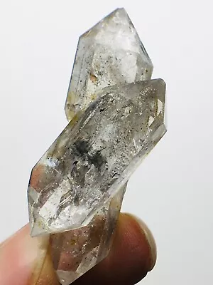 Natural Herkimer Diamond Crystal Cluster Carving Quartz Crystal Tip Sample H252 • $27.89