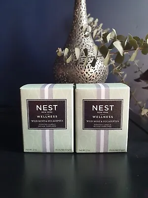 2x NEST New York Wellness Wild Mint & Eucalyptus Votive Candle 57g. RRP £25.60 • £15