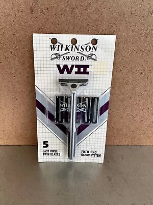 Sealed Vintage Wilkinson Sword WII Easy Rinse Razor 5 Blades • $26