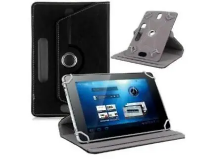 Folio Leather Case Stand Cover 7  8  9  10  Black Fits Universal Android Tablet • $5.99