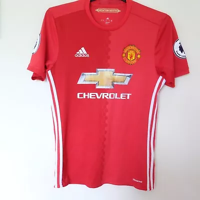 Manchester United Home Shirt 2016/17 Season Sz Small Mens Ibrahimovic No.9 Print • £30