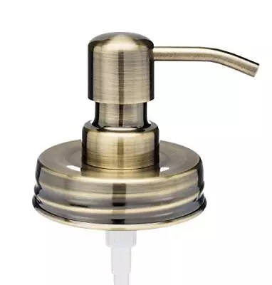 Classic Vintage Styled Brass Mason Jar Soap Dispenser Lids - One Pack - For A... • $22.03