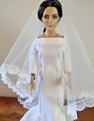 FRANKLIN MINT MEGHAN MARKLE DOLL ROYAL WEDDING GOWN Suits OOAK Kate Middleton • $249.99